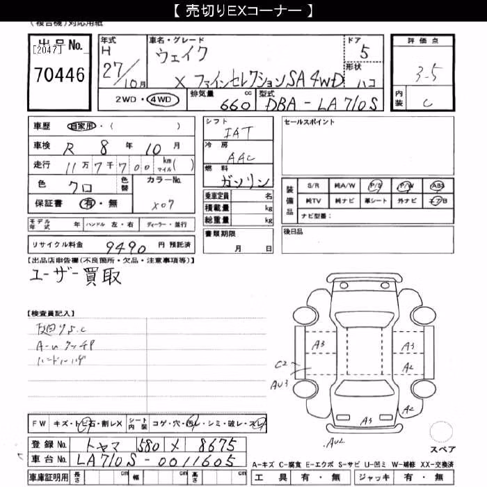 DAIHATSU WAKE