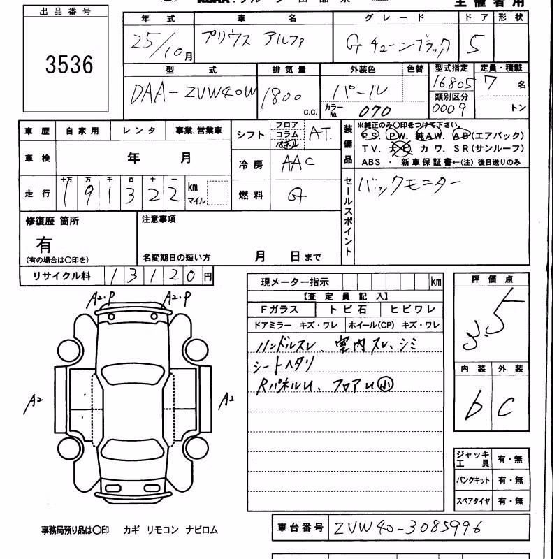 TOYOTA PRIUS ALPHA