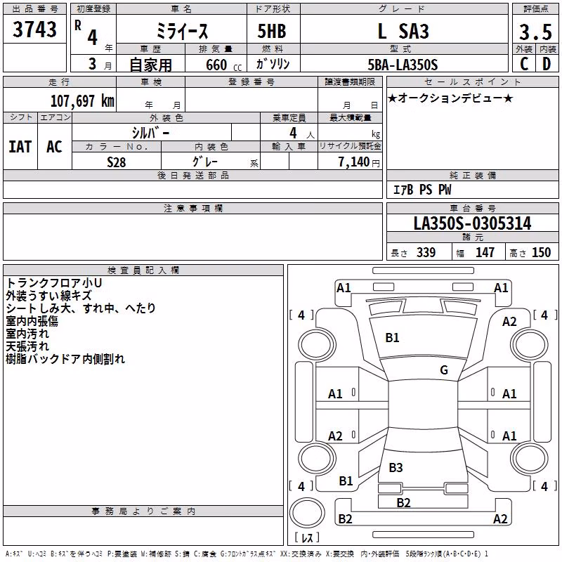 DAIHATSU MIRA E:S