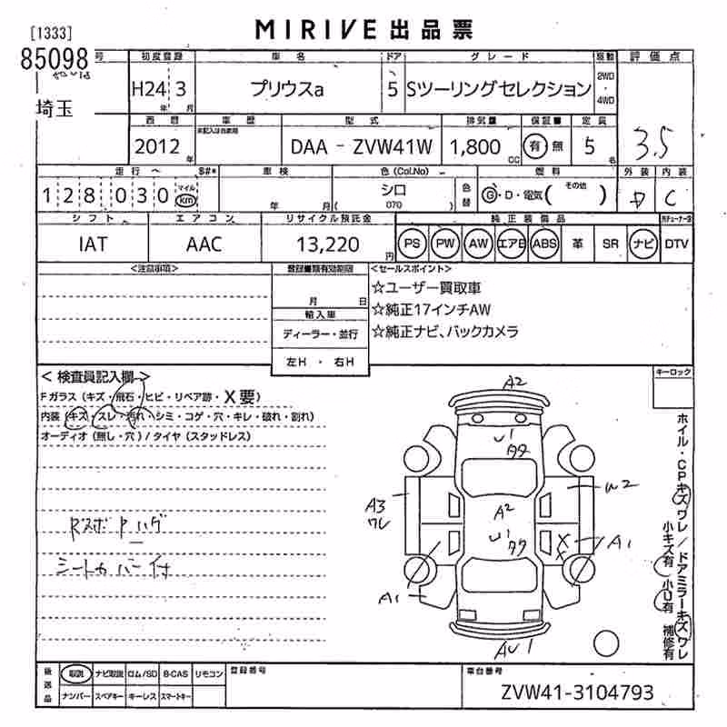TOYOTA PRIUS ALPHA