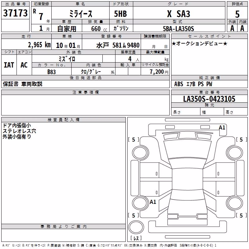 DAIHATSU MIRA E:S