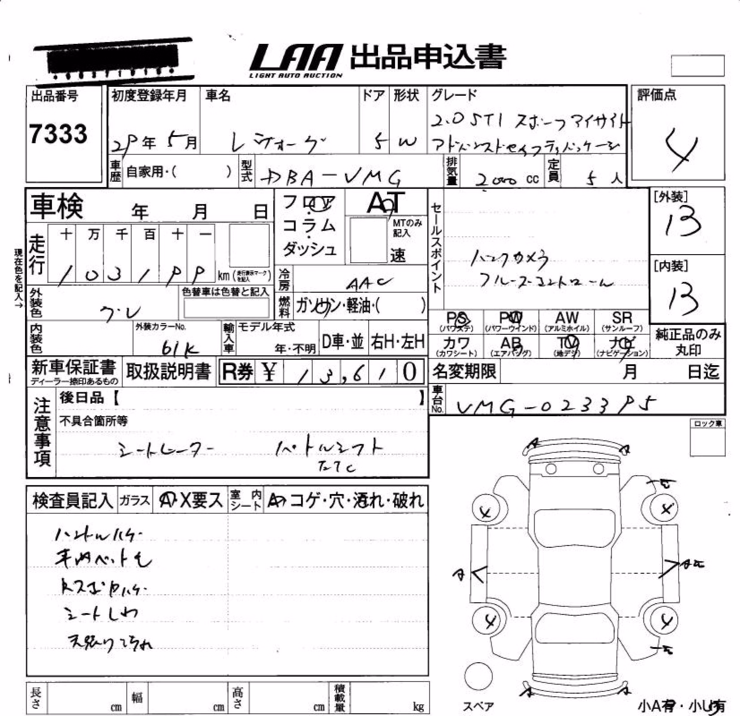 SUBARU LEVORG