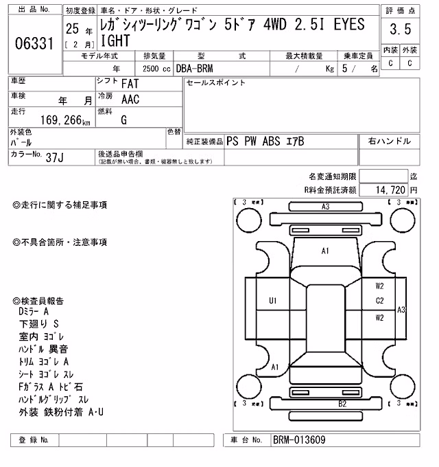 SUBARU LEGACY