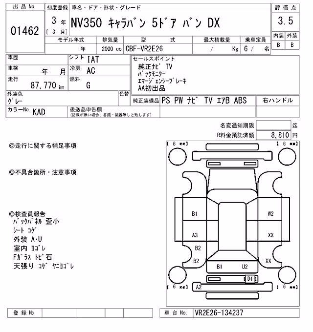 NISSAN NV350 CARAVAN