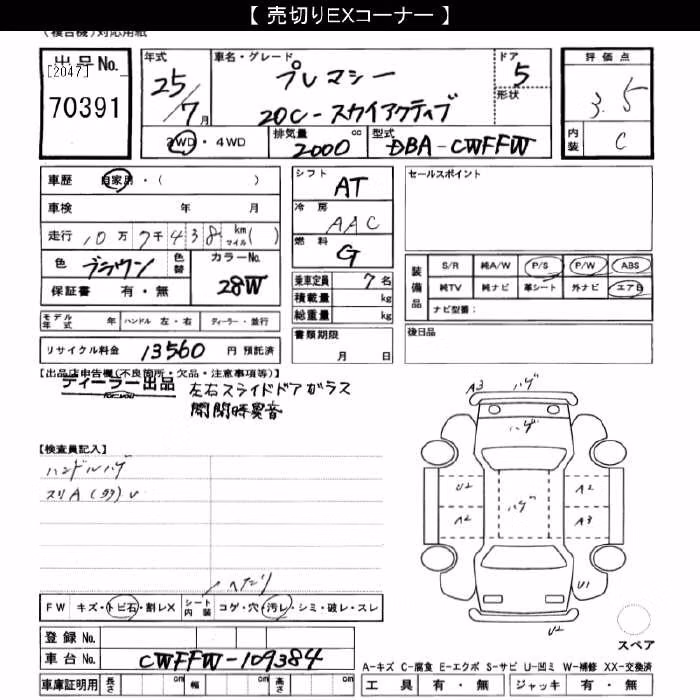 MAZDA PREMACY