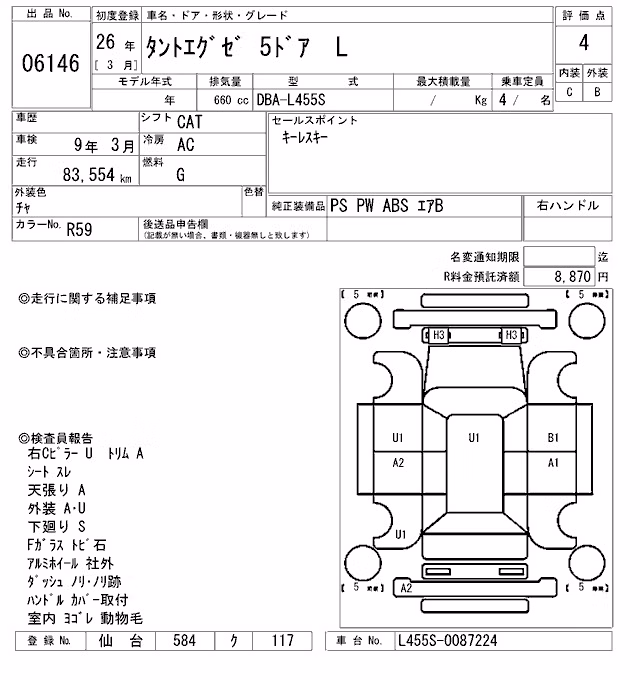 DAIHATSU TANTO EXE