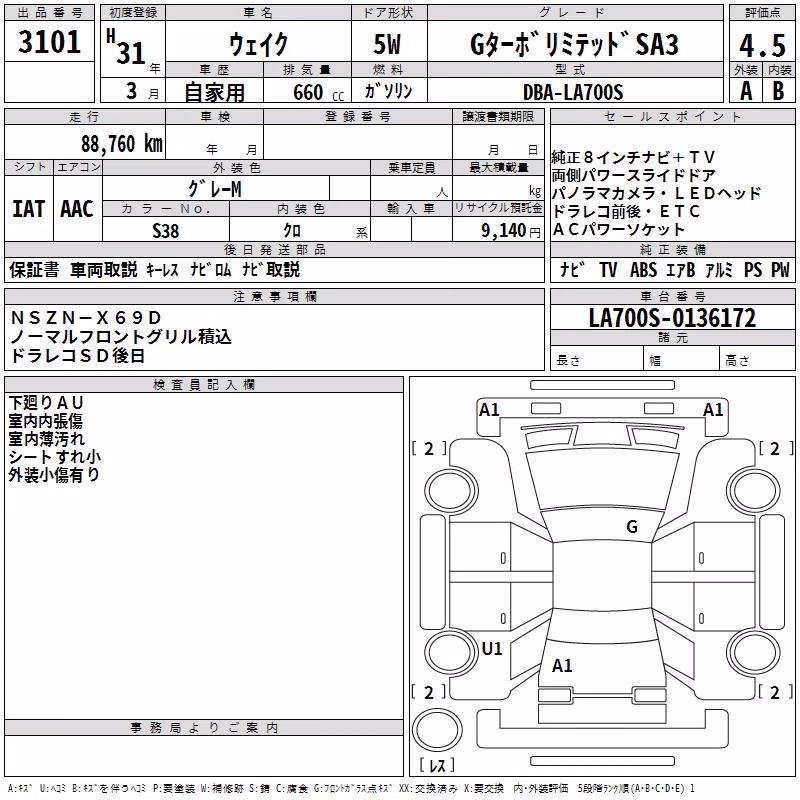 DAIHATSU WAKE