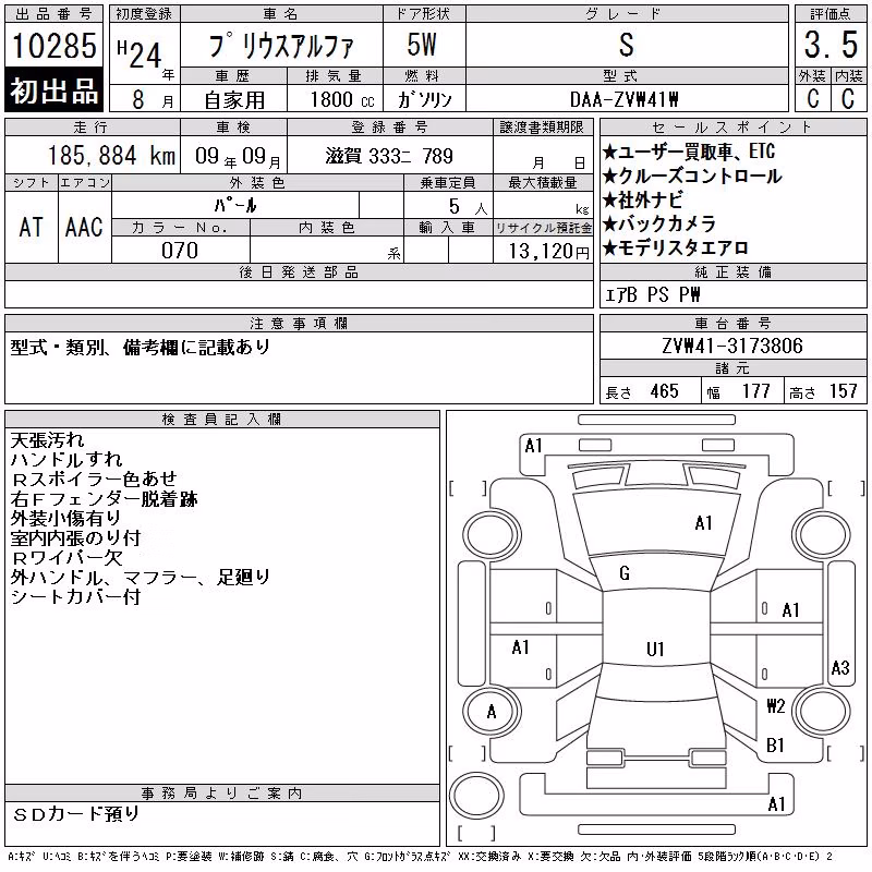 TOYOTA PRIUS ALPHA