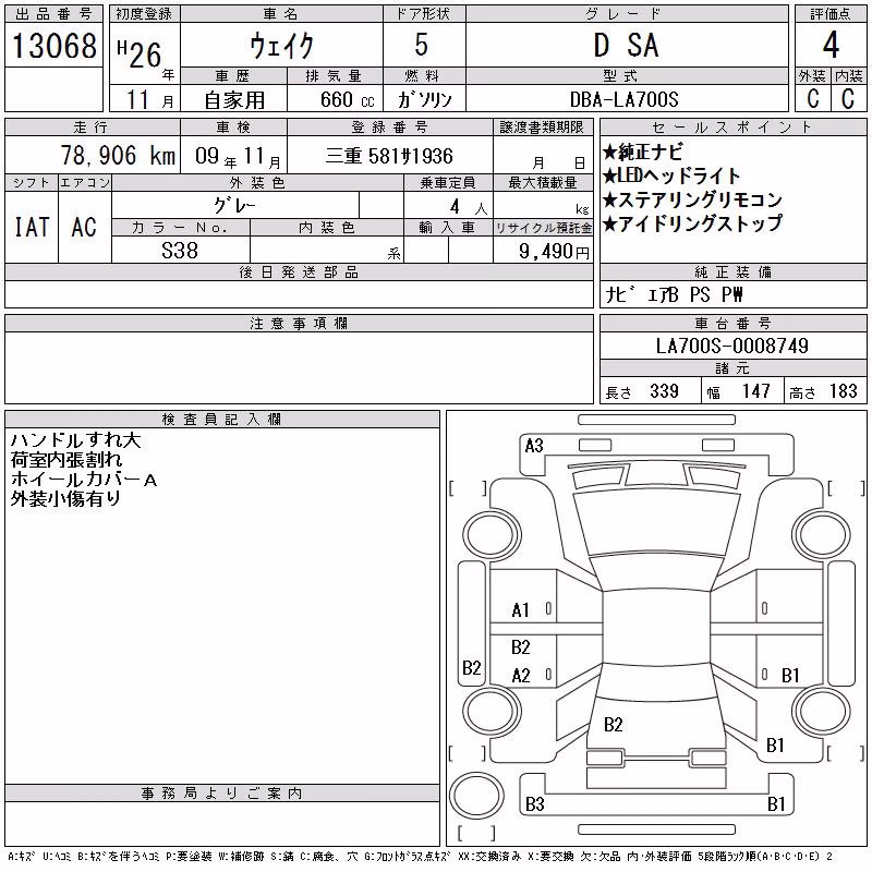 DAIHATSU WAKE