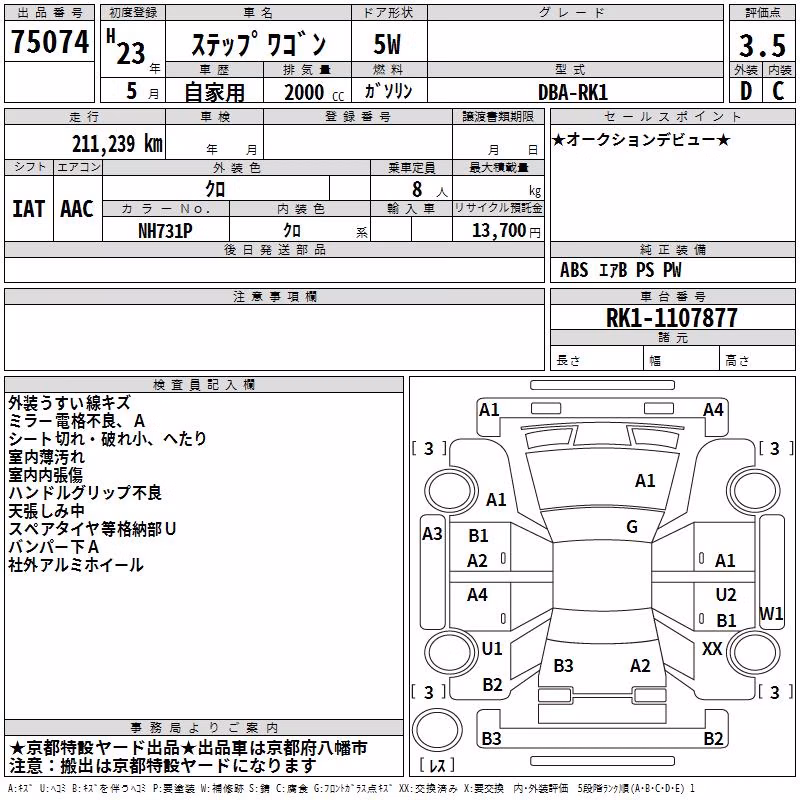 HONDA STEPWGN