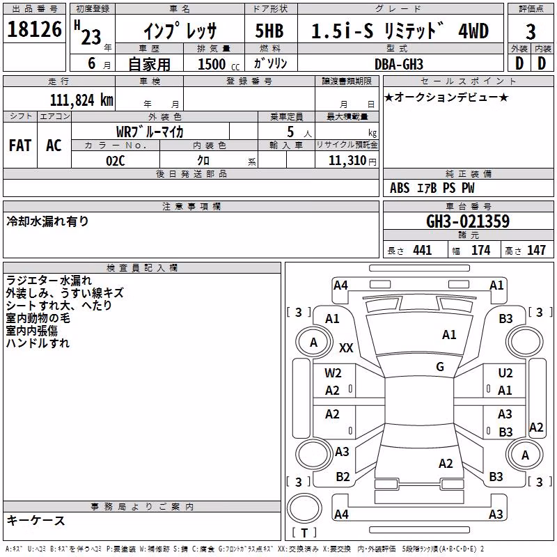 SUBARU IMPREZA