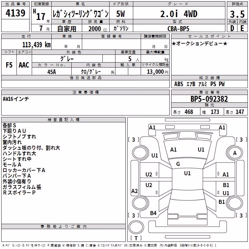 SUBARU LEGACY