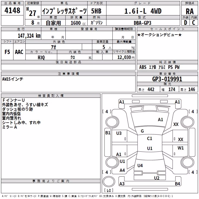 SUBARU IMPREZA