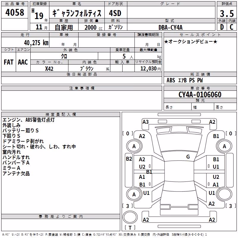 MITSUBISHI GALANT FORTIS