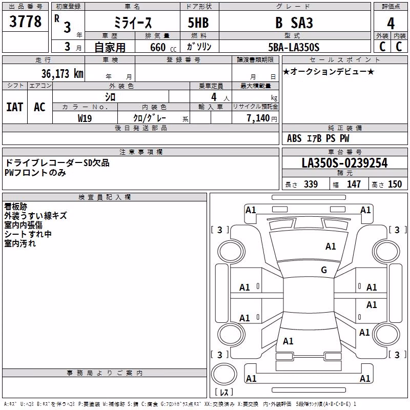 DAIHATSU MIRA E:S