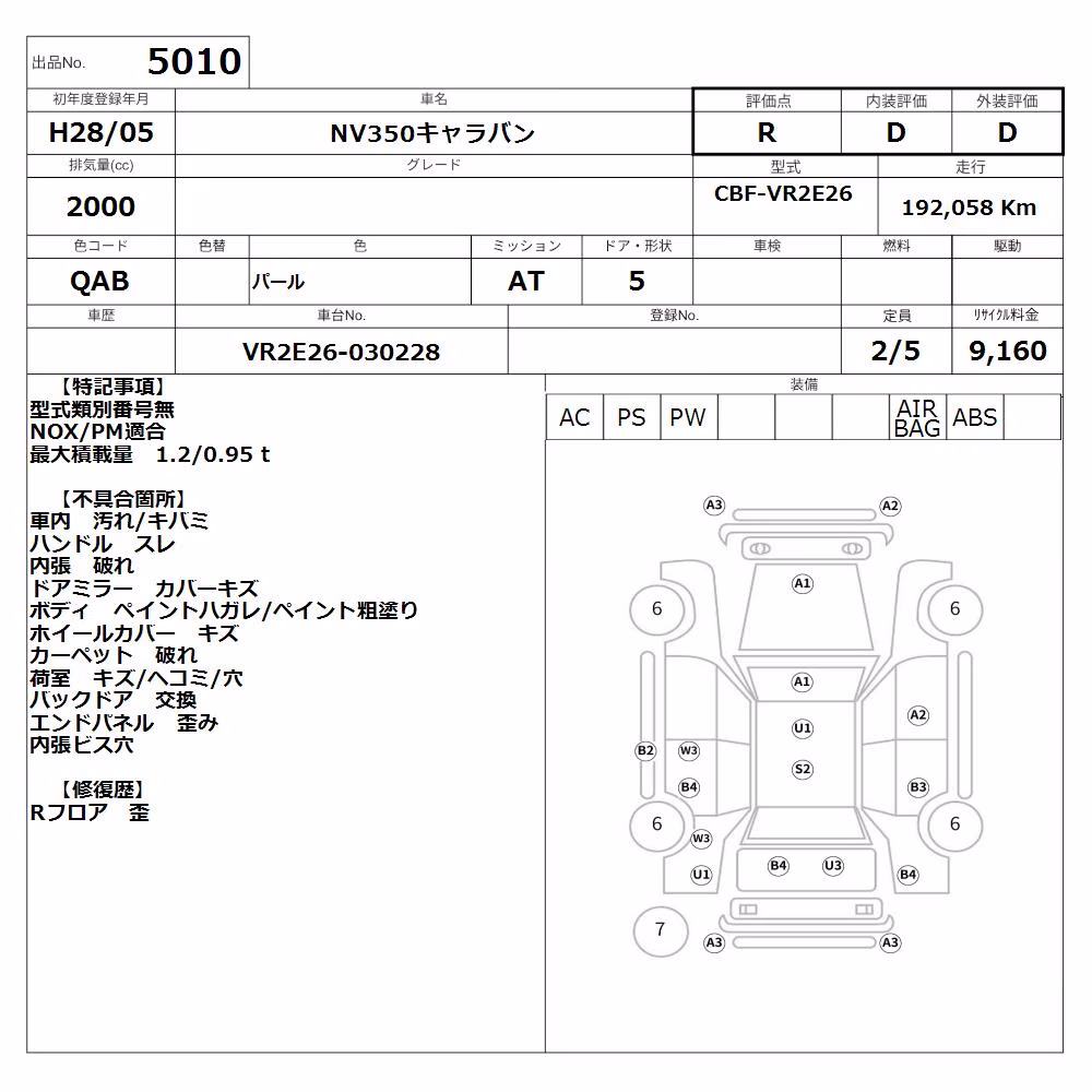 NISSAN NV350 CARAVAN