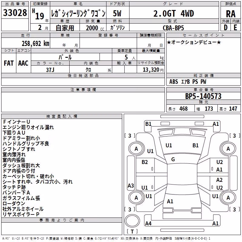 SUBARU LEGACY
