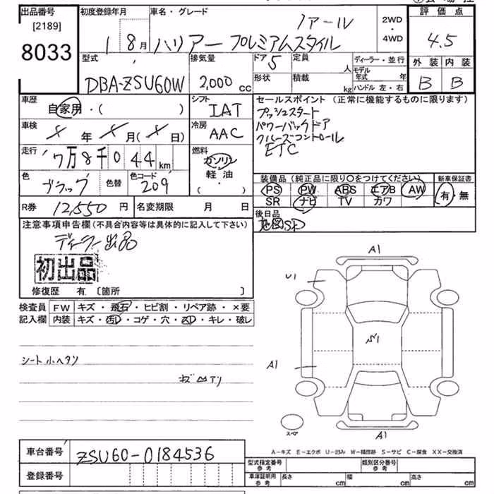 TOYOTA HARRIER