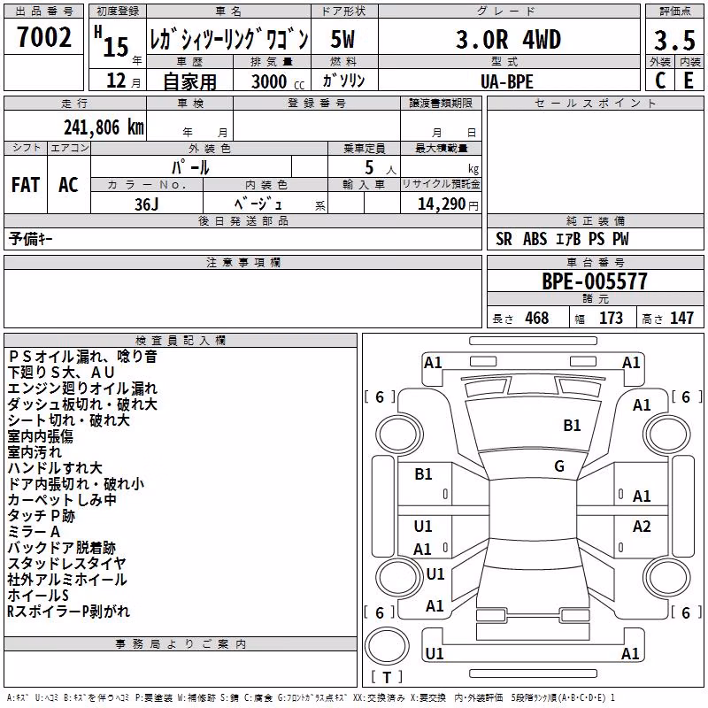 SUBARU LEGACY