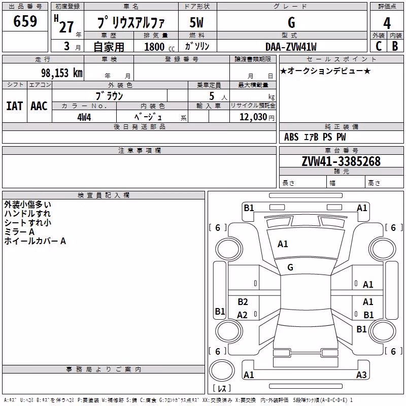 TOYOTA PRIUS ALPHA
