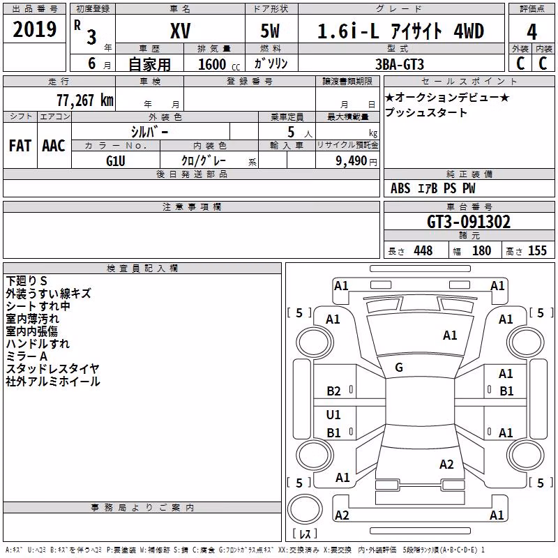 SUBARU XV