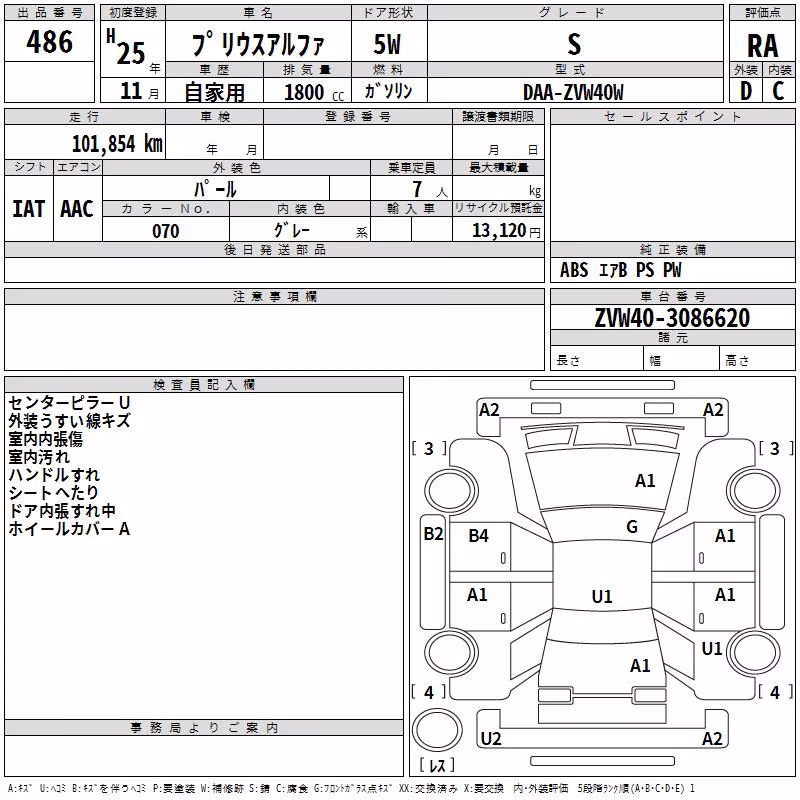 TOYOTA PRIUS ALPHA