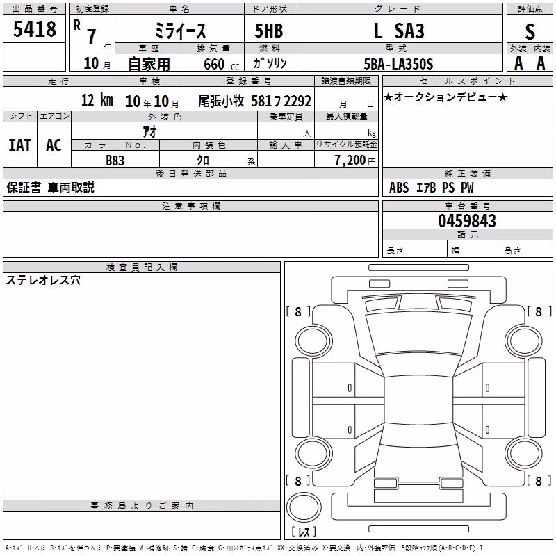 DAIHATSU MIRA E:S