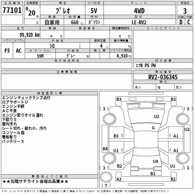 SUBARU PLEO