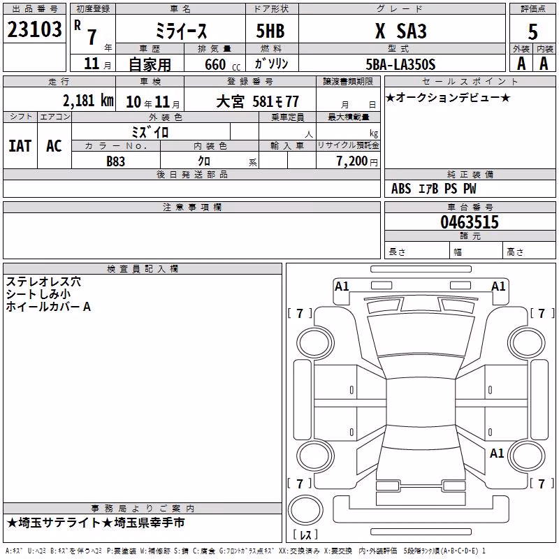 DAIHATSU MIRA E:S