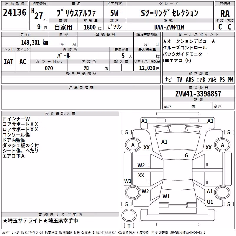 TOYOTA PRIUS ALPHA