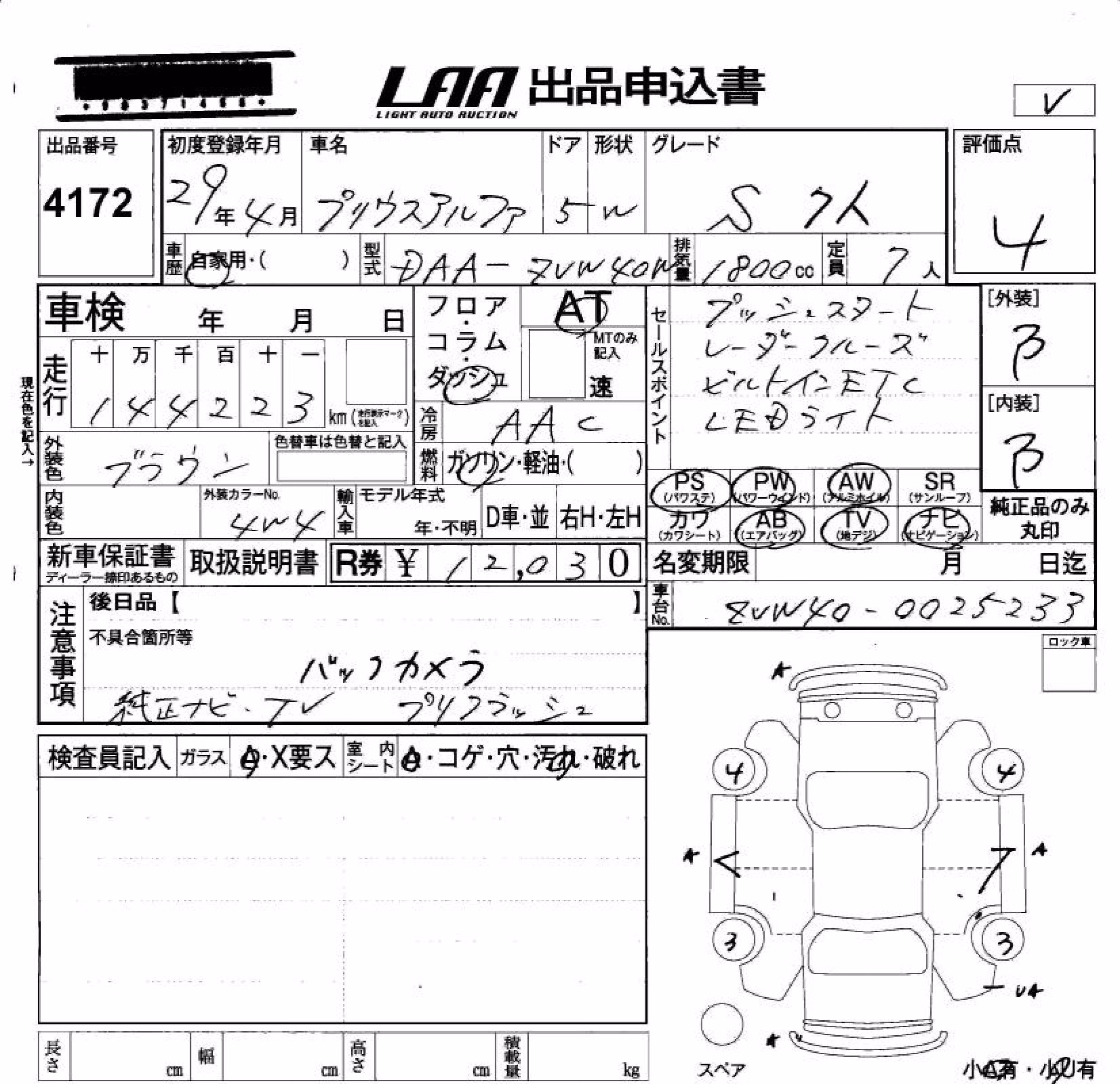 TOYOTA PRIUS ALPHA