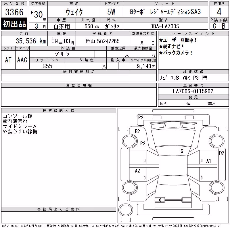 DAIHATSU WAKE