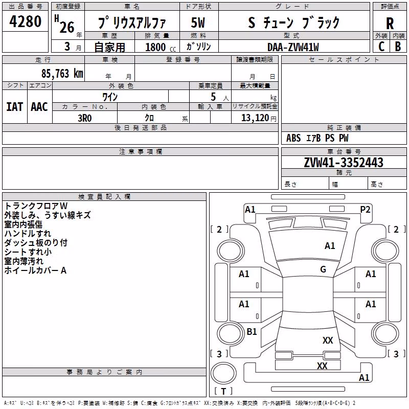 TOYOTA PRIUS ALPHA