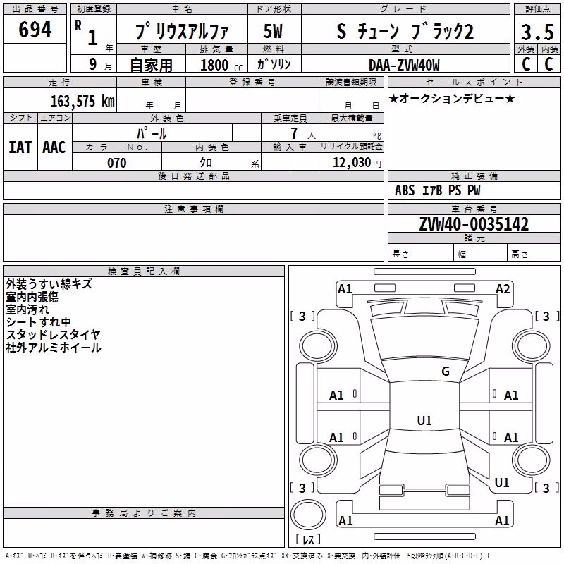 TOYOTA PRIUS ALPHA