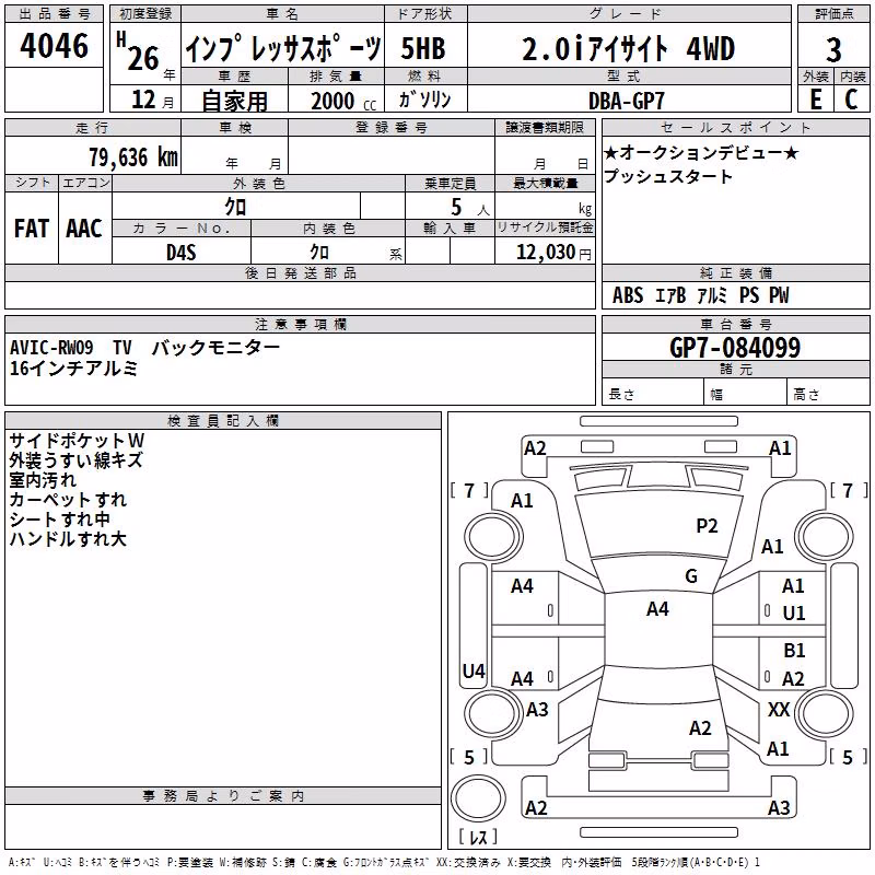 SUBARU XV