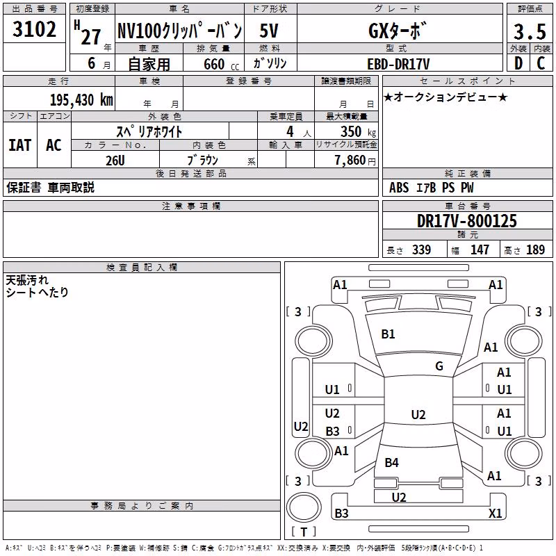 NISSAN NV100 CLIPPER