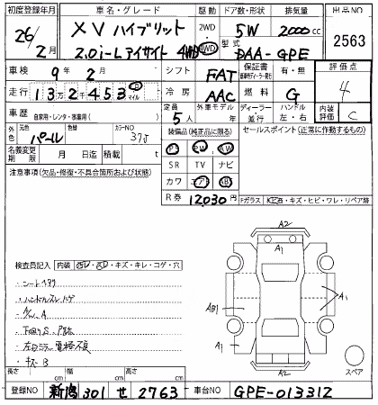 SUBARU XV