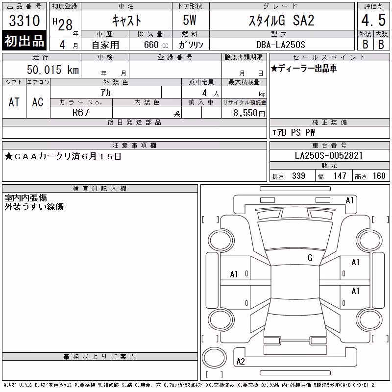 DAIHATSU CAST