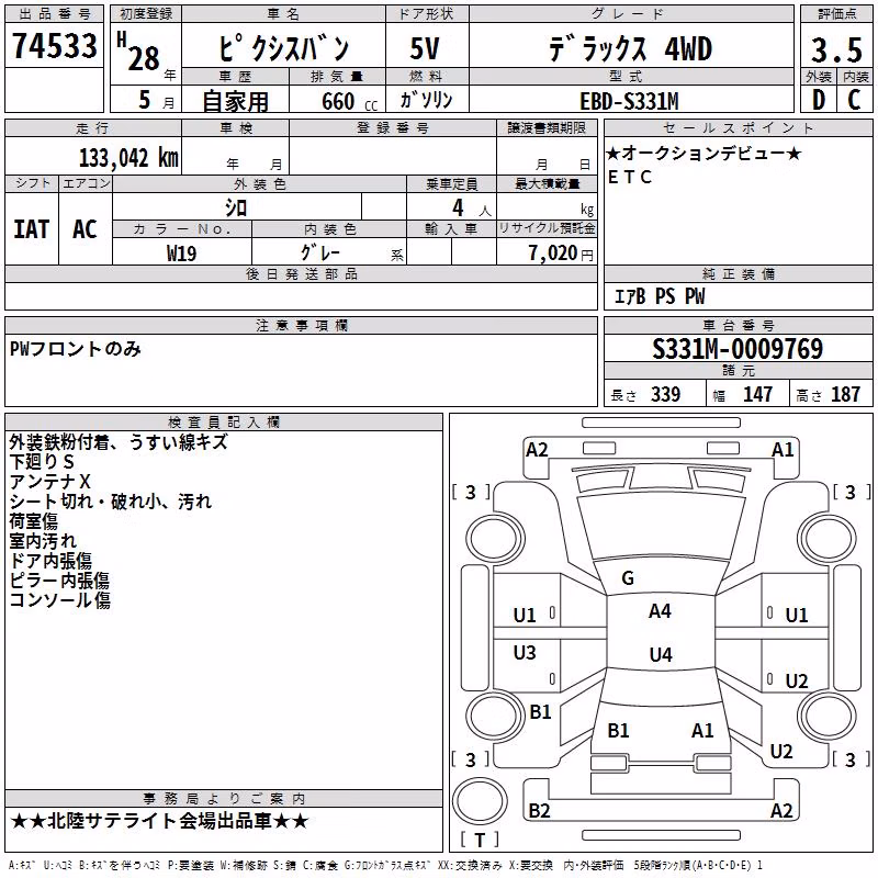 TOYOTA PIXIS VAN