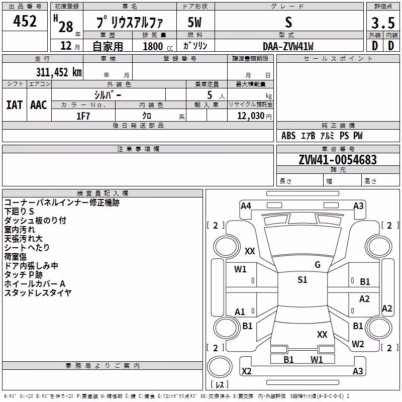 TOYOTA PRIUS ALPHA