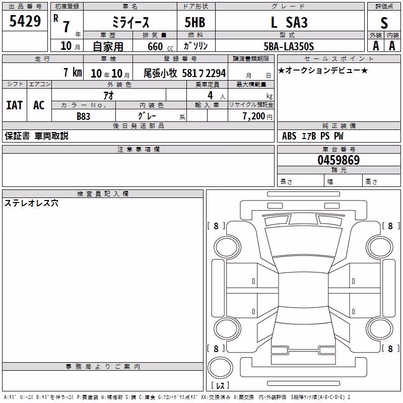 DAIHATSU MIRA E:S