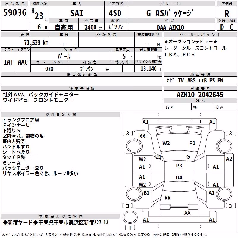TOYOTA SAI
