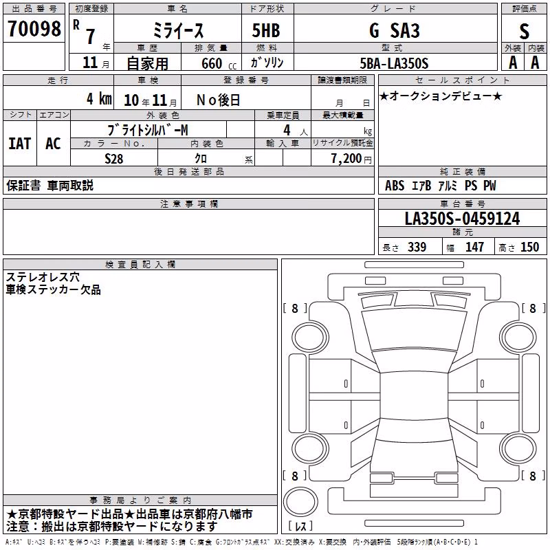 DAIHATSU MIRA E:S