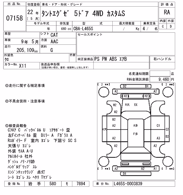 DAIHATSU TANTO EXE