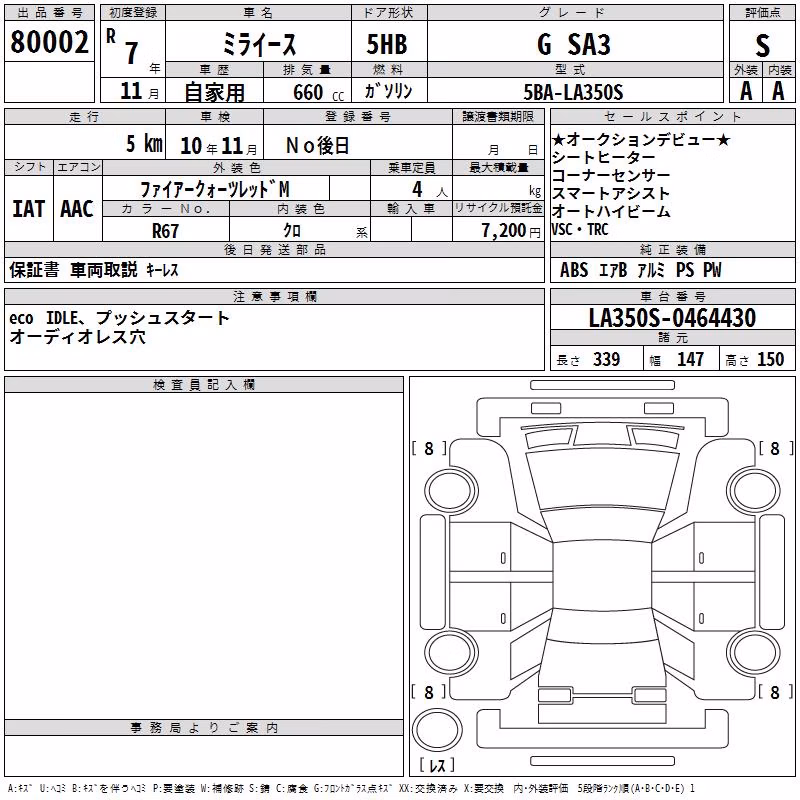 DAIHATSU MIRA E:S