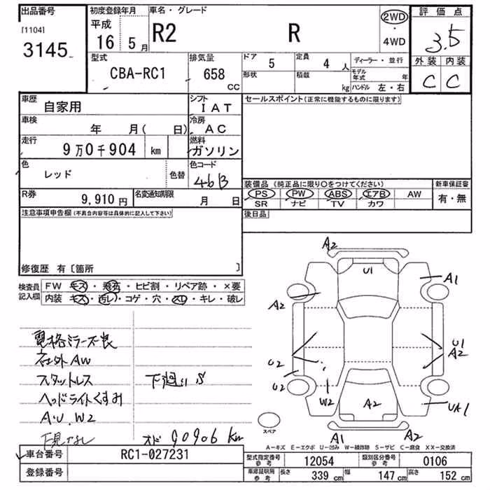 SUBARU R2