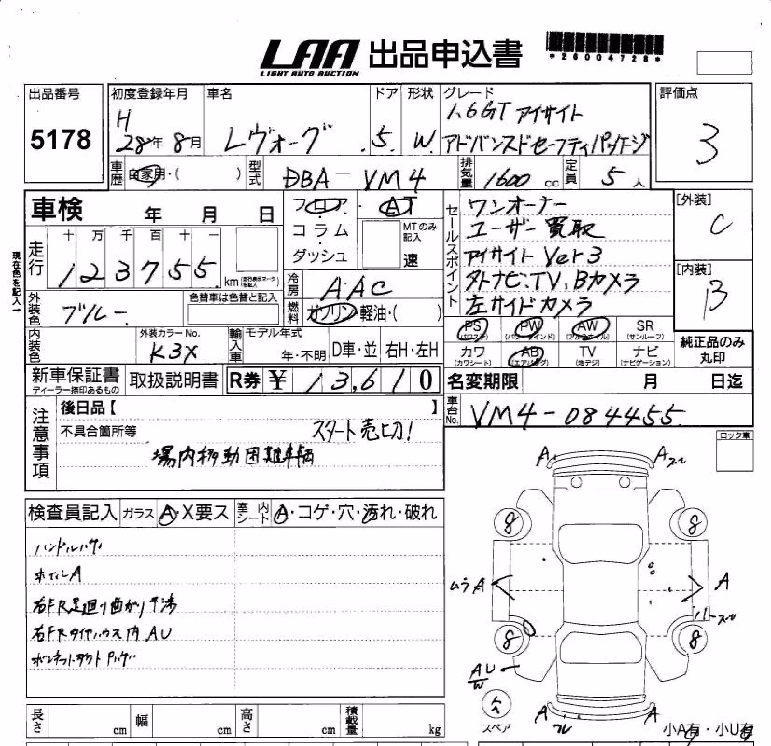 SUBARU LEVORG