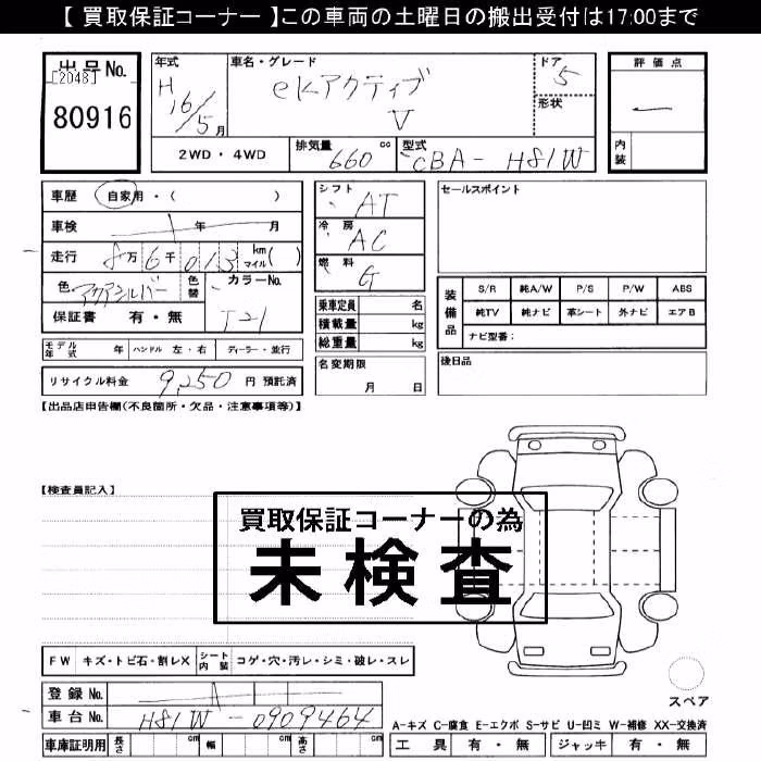 MITSUBISHI EK ACTIVE