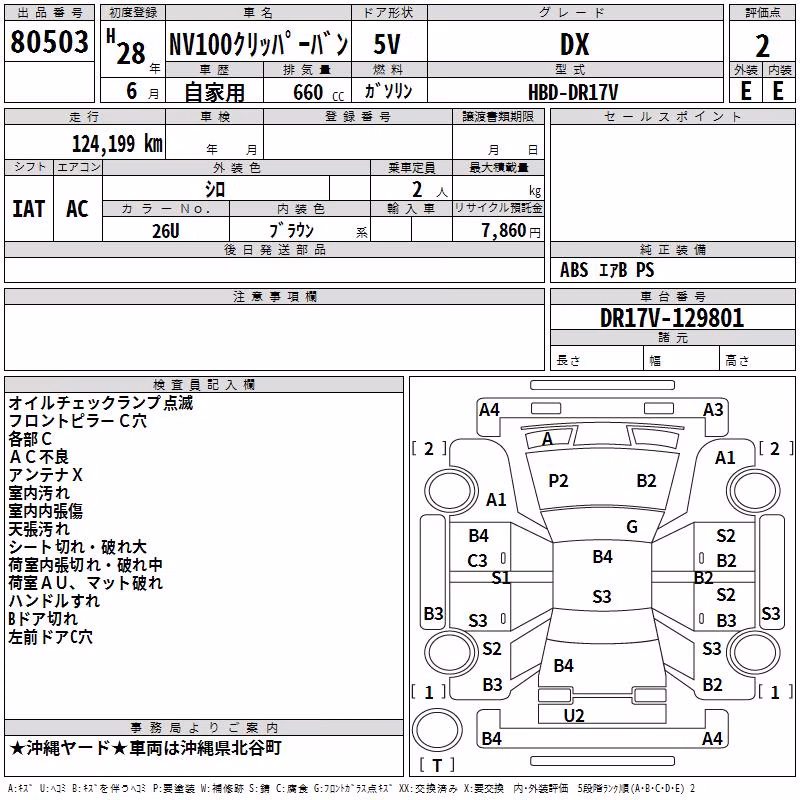 NISSAN NV100 CLIPPER