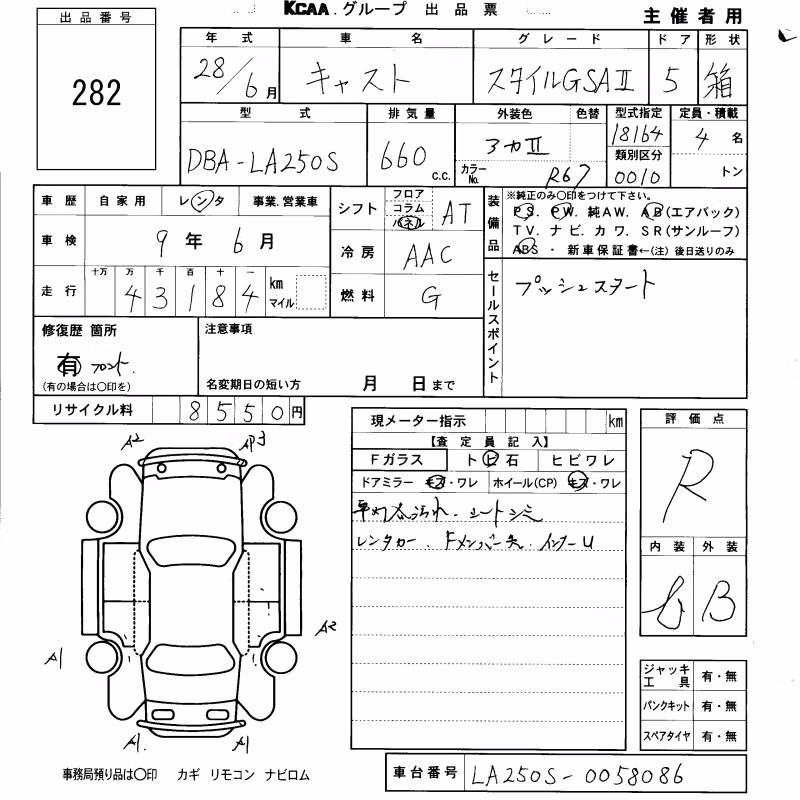 DAIHATSU CAST